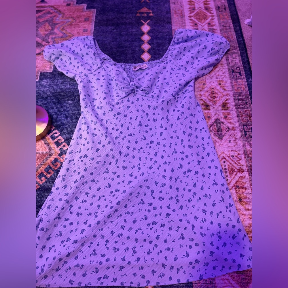 Floral blue Dress